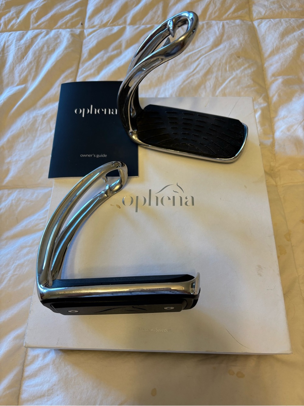 Ophena magnetic Chrome Equestrian Stirrups -Pair